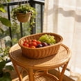thumbnail image 4 of BAOPAI Plastic Woven Storage Basket Multi Functional Organization Tray for Kitchen Pantry Fruits Vegetables Snacks Bread, 4 of 6