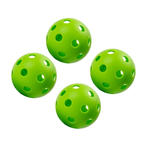 Wweixi Indoor Pickleball Balls 26 Holes Hard Ball Hollow made of high quallity for Pickleball Accessories 4pcs