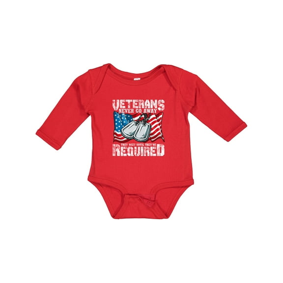 Inktastic Veterans Day Military Veteran Boys Long Sleeve Baby Bodysuit