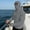 (Casual 199)Gray, variant on Mens Casual Jackets Solid Color Outerwear Summer Fashion Long Sleeve Hooded Sun Protection Pocket Sports Outer Tops