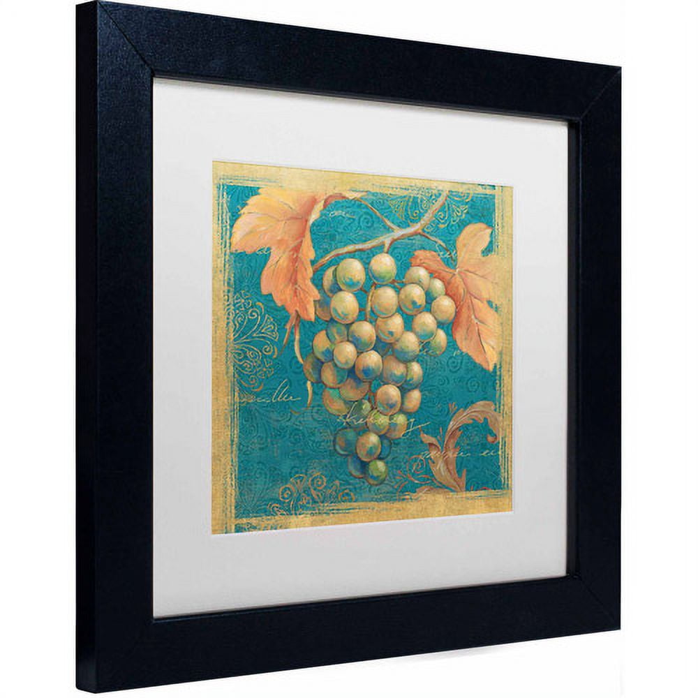 Trademark Fine Art "Lovely Fruits IV" Canvas Art by Daphne Brissonnet, White Matte, Black Frame