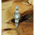 thumbnail image 2 of Rainbow Moonstone Ring, 925 Silver Rings, Bohemian Ring, Blue Fire Moonstone Ring, Handmade Jewelry, Moonstone Jewelry, Stackable Ring, June Birthstone, Engagement Rings, 2 of 4