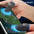 thumbnail image 1 of Naierhg 1 Pair Finger Covers Universal Breathable Ultra-thin Game Controller Fingertips Sleeves Thumb Gloves for Gamer, 1 of 8