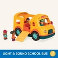 thumbnail image 6 of Battat Light & Sound School Bus with 5 Figurines, Toddler and Preschool Toys, 6 of 7