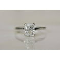 thumbnail image 3 of 1.5Ct Radiant Cut Lab Created Diamond Solitaire Engagement Ring 14K White Gold Plated -9, 3 of 4
