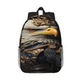thumbnail image 1 of Disketp Noble Style Bald Eagle Mochila Escolar de 15 Pulgadas, Mochila Ligera para Estudiantes, Viajes y Trabajo, Cómoda y Resistente para el Uso Diario, 1 of 6