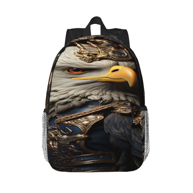 Disketp Noble Style Bald Eagle Mochila Escolar de 15 Pulgadas, Mochila Ligera para Estudiantes, Viajes y Trabajo, Cómoda y Resistente para el Uso Diario