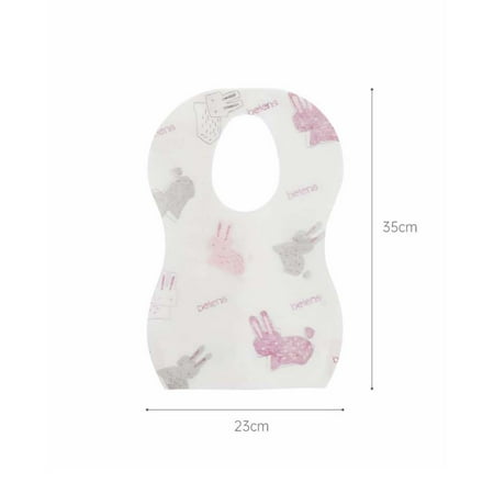 

20PCS Disposable Baby Bib Stain Odor Resistant Toddler Bib Adorable Toddler Bib