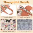 thumbnail image 4 of Chihuahua and Pioneer Flower Insulated Lunch Bag for Women & Adults,Large Portable Soft Cooler Lunch Bag,Thermal Food Storage Tote with Pearl Cotton,8.66L,8.75x5.75x9.5 Inch, 4 of 6