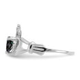 thumbnail image 4 of 14K White Gold Ring Band Themed (06) June Cubic Zirconia CZ Pink, Size 8, 4 of 5