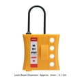 thumbnail image 2 of Insulated 4-Hole Nylon ABS Safety Lock for 36mm Keyholes - Corrosion & Explosion Proof LOTO Tagout Device, 2 of 6