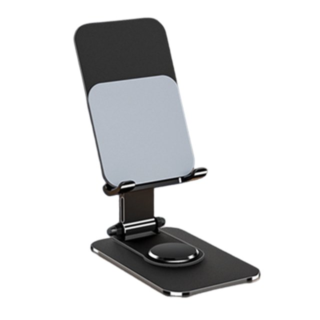 Adjustable Phone Mount Aluminum Mobile Phone Tablet Holder 360-degree Rotating Silicone Base Stable Support Foldable Phone Stand Phone Holder Stand