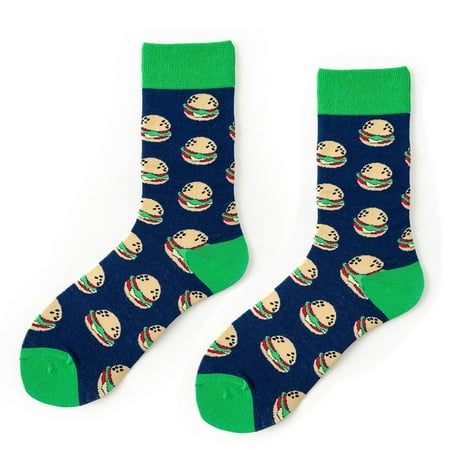 

Lawor Socks For Men&Women UniPrinting Towel Bottom Socks Fashionlong Sock Comfortable Socks Green