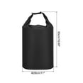 thumbnail image 2 of 2 Pcs Waterproof Dry Bag Dry Sack Lightweight Portable Travel Black, 2 of 6