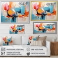 thumbnail image 4 of Designart "modern Chromatics I" Abstract Collages Floater Framed Wall Art Living Room, 4 of 7