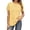Yellow, variant on Soft Short Sleeve Crew Neck T Shirt Comfort Fit Casual Basic Tee Top For Everyday Wear And Versatile Outfits