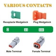 thumbnail image 5 of 5 Set 6 Pin DT Connector Kit, Waterproof DT Connector, Size 16 Stamped Contacts, Seal Plu C2556, 5 of 7