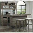 thumbnail image 5 of Home Square 30.5" Modern Wood Backless Barstool in Gray - Set of 2, 5 of 6