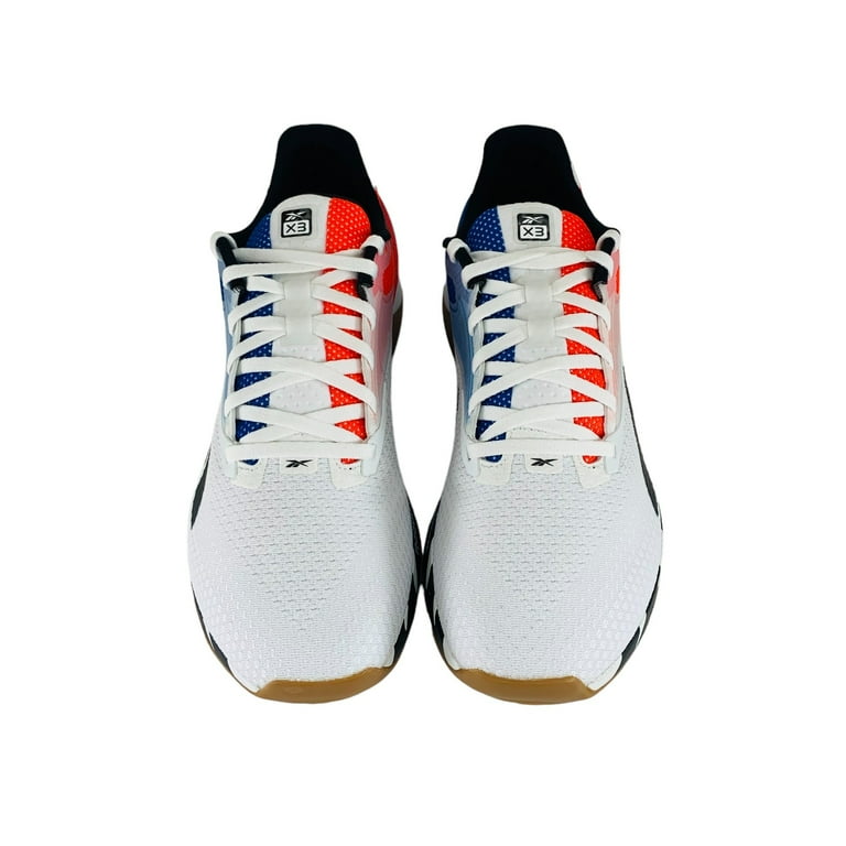 Reebok Nano X3 Blue Red Mismatched Sneakers, New Men's Training