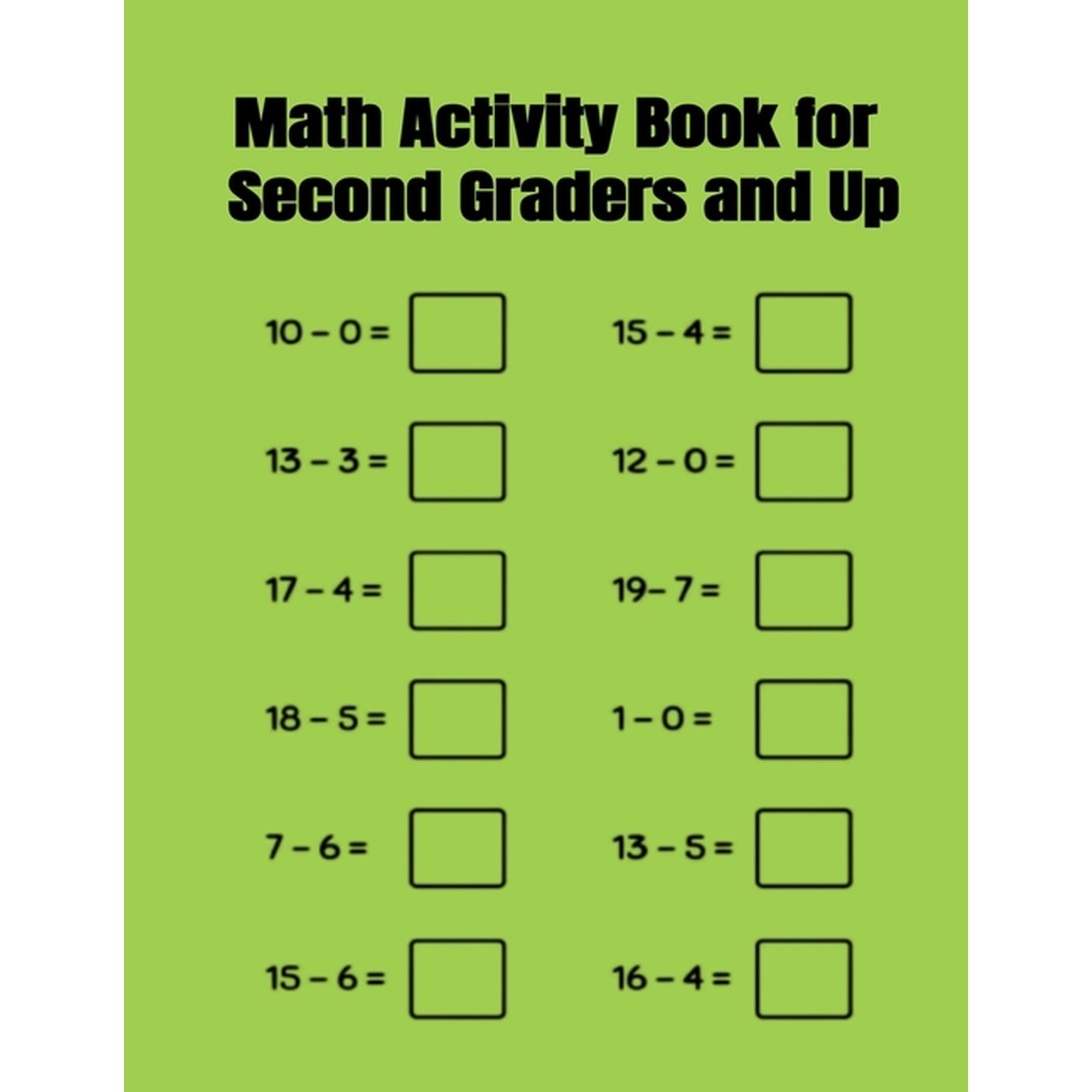 Math Activity Book for Second Graders and Up, (Paperback)