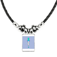 thumbnail image 1 of Dropper Apparatus Experiment Sign Necklace Jewelry Torque Leather Rope Pendant, 1 of 3
