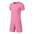 thumbnail image 4 of UVEASISHA Mesh Short Set for Men 2 Piece Outfits Summer Cooling Breathable Track Suits Big and Tall Workout Athletic Set Pink XL, 4 of 6