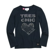 Le Chic Girl's T-shirt with Heart, Sizes 3-14 - 3/98