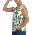thumbnail image 3 of Goofa Summer Leopard Printed Men's Sleeveless T-Shirt - Athletic Gym Workout Tank Top for Men - Moisture-Wicking, UPF 30+ Quick-Dry Muscle Tee-Large, 3 of 8