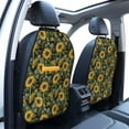 thumbnail image 2 of Goofa Sunflowers Pattern Car Back Seat Protector for Kids (2 Pack) ,Anti-kick Storage Mat for Car Seats,Shields from Footprints, 2 of 6