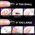 thumbnail image 3 of shiyou-Gelike EC Soft Gel Full Cover Nail Tips Kit for Soak Off Nail Extensions, 550 Pcs Clear Medium Square Gelly Tips Pre-buff PMMA False Press on Nail Tips, 11 Sizes, 3 of 4