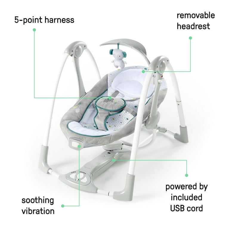 ♪♪ PowerAdapt ConvertMe Swing-2-Seat - Swell – Kids2, LLC