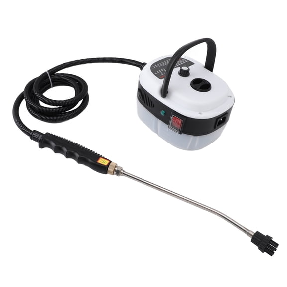 M Buder Limpiador de Vapor Portátil 1500W, Alta Presión 105°C, Blanco, Enchufe EE.UU. 110V