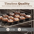 thumbnail image 5 of Nonstick Stackable Bakeware Set - Durable, Easy Release Baking Set, Black, 10 Pcs, 5 of 7
