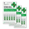 Sting-Kill First Aid Anesthetic Swabs, Instant Pain + Itch Relief From Bee Stings and Bug Bites, 5-count pack of 3