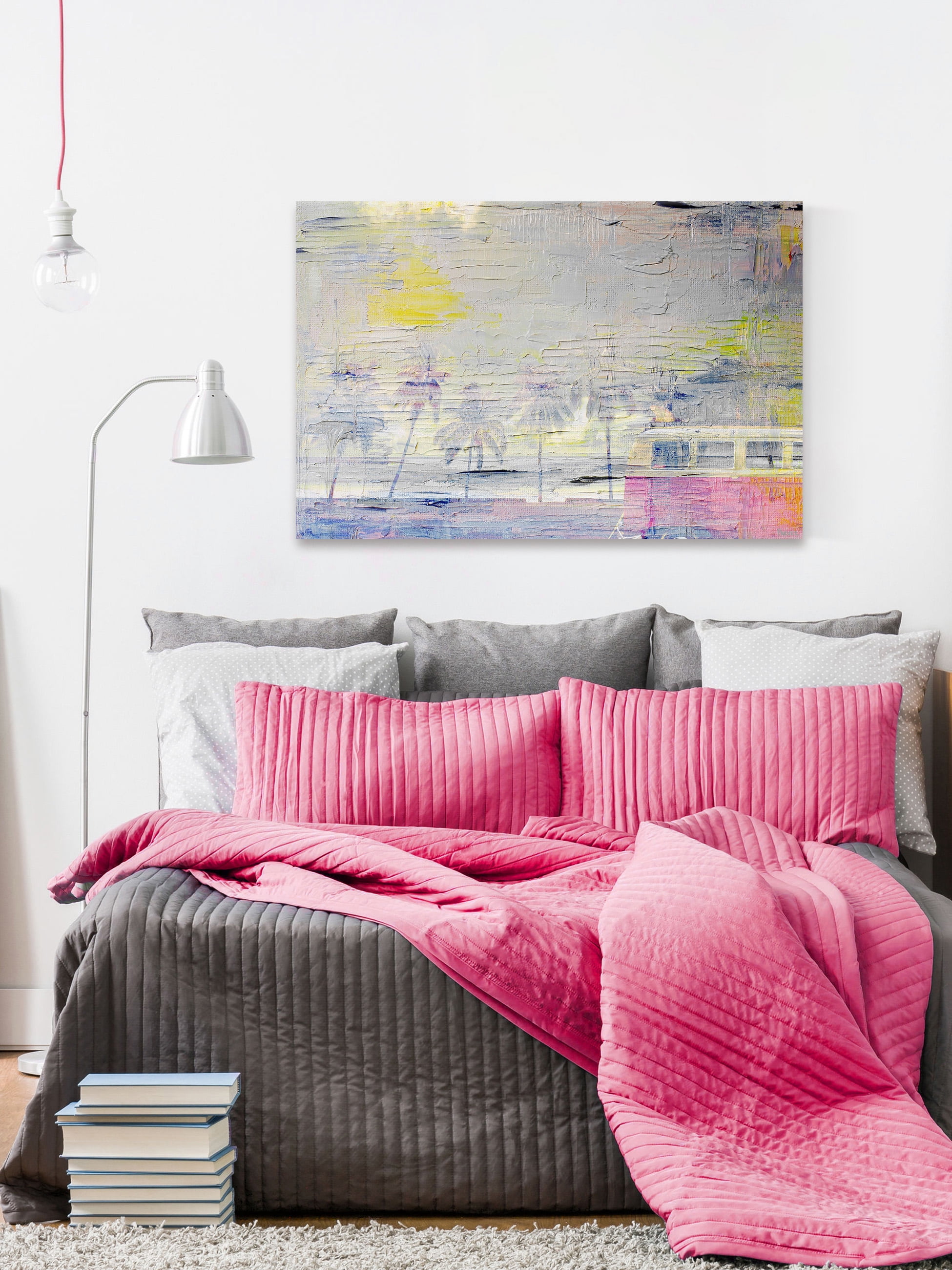 "Palms at Sunset" Painting Print on Wrapped Canvas
