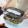 thumbnail image 3 of Caja de comida, lonchera de 4 compartimentos Bento Box contenedor de almuerzo hecho a mano con cuidado, 3 of 12