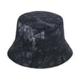 thumbnail image 2 of Miyuadkai Sun Hat Clearance Bucket Packable Beach Mens Side Hats Summer Double Tie Dye Hat Sun Washed Women Baseball Caps on Sale Accessories Black, 2 of 2