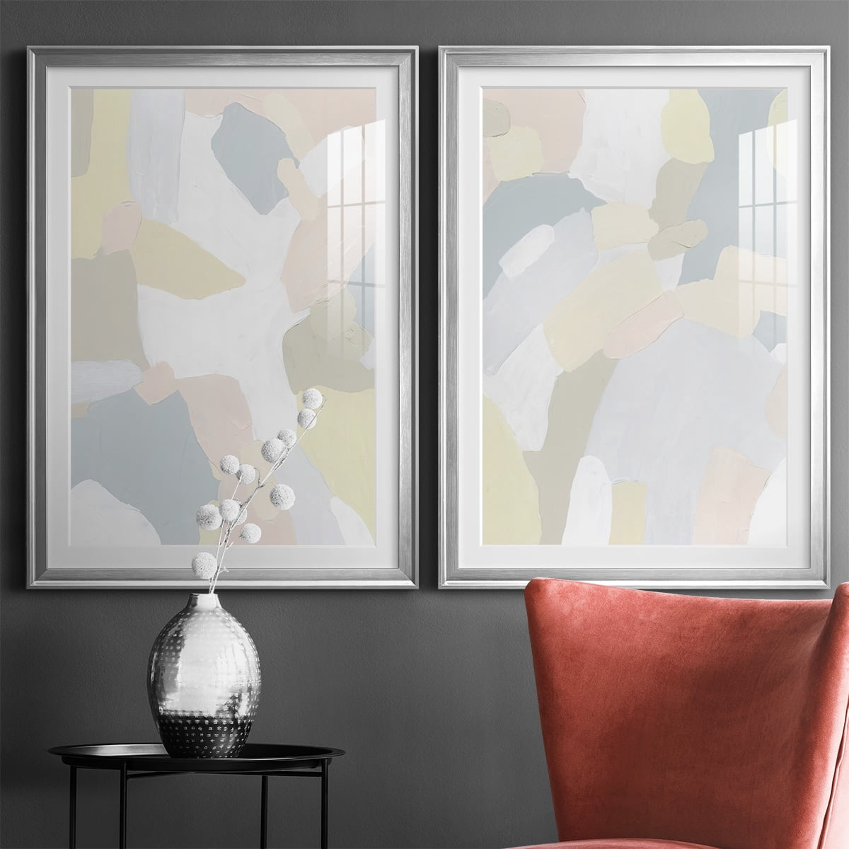 Wexford Home Sweet River I Premium Framed Print, 30.5" x 42.5" - Ready to Hang, Silver (Set of 2)