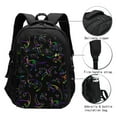 thumbnail image 3 of Fuzoiu Dinosaur Print USB Backpack with Charging Port,Laptop Backpack,Business Travel Durable Laptops Backpack, for School, Work, Travel & Outdoor Activities, 3 of 7