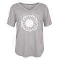thumbnail image 3 of Women Fashion Printing Shirts Short Sleeve Loose Tee Tops, 3 of 6