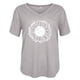 thumbnail image 4 of ICHUANYI Clearance Women Fashion Casual Printing Short Sleeve Loose Tee Tops Blouse(Gray, XL) ICHUANYI WER2023081505214, 4 of 4