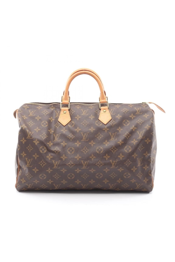Pre-Owned Louis Vuitton Speedy 40 Handbag, Coated Canvas and Leather, Monogram Pattern,...