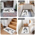 thumbnail image 6 of Horse Print Door Mat&nbsp;Indoor Outdoor Entrance, Non Slip Rug for Kitchen Bathroom Entryway Rug, Modern Watercolor Grey White Animals Washable Doormat Floor Mat for Office Home Decor 24x36 Inch, 6 of 8