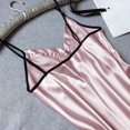 thumbnail image 4 of HomeGardon Nightgowns for Women,Women's Sleepwear,Women Casual Fashion Solid Color Simulated Silk Home Clothing Short Sleepshirts,S-XXL, 4 of 5