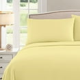 thumbnail image 4 of Sweet Home Collection 1500 Series Bed Sheets - Extra Soft Microfiber Deep Pocket Sheet Set - Pale Yellow, Twin, 4 of 6