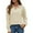Beige, variant on EDFBUYKRS Thermal Shirts for Women Slim Fit Long Sleeve Lined Underwear Tee Shirt Workout Cold Weather Round Neck Baselayer Tops Fall Winter Blouse Xl