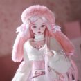 thumbnail image 5 of Celia M Bjd Doll 1/4 Fullset Bjd Costume Romantic Pink Style for Sweet Honey Girl, 5 of 9
