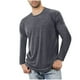 thumbnail image 1 of Blusas y camisas de manga larga con cuello redondo para hombre, ropa deportiva para el hogar, pijamas, camisetas de algodón y color liso, blusa deportiva para hombre, poliéster, 1 of 5