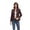 Coffee, variant on Faux Leather Moto Jacket for Women, Knit Panel Zip Up Short Style, Casual Fall Winter Outerwear, 1 Piece, S-XXL, Plus Size Friendly