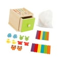 thumbnail image 2 of Caja de clasificación de forma de color de madera Reconocimiento de color Educational Educational Learning para niños pequeños Estilo E, 2 of 9
